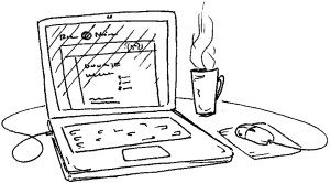 laptop drawing